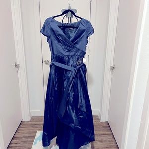 Adrianna papell taffeta dress   Navy blue Size 6